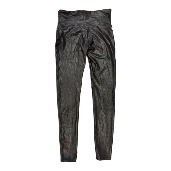 Spanx Black Faux Leather Leggings Women’s Large - Picture 5 of 8